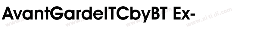AvantGardeITCbyBT Ex字体转换